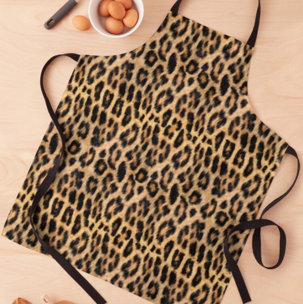 Cheetah Print Apron